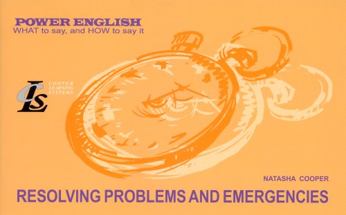 Resolving Problems and Emergencies (9781932521078) by Natasha Cooper