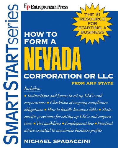 9781932531305: How To Form A Nevada Corporation Or LLC From Any State