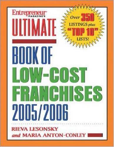 Beispielbild fr Ultimate Book of Low-Cost Franchises 2005 zum Verkauf von Better World Books