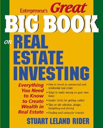 Beispielbild fr Great Big Book on Real Estate Investing : Everything You Need to Know to Create Wealth in Real Estate zum Verkauf von Better World Books