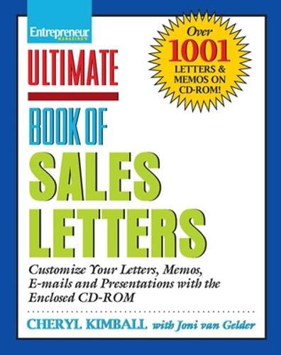 Beispielbild fr Ultimate Book of Sales Letters zum Verkauf von Better World Books