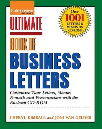 Beispielbild fr Ulimate Book of Business Letters : Customize Your Letters, Mamos, E-Mails and Presentations zum Verkauf von Better World Books