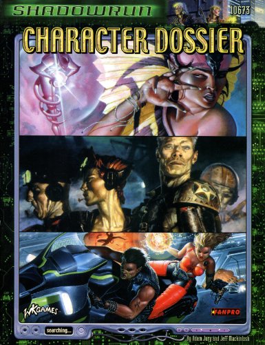 Beispielbild fr Shadowrun Character Dossier (FPR10673) zum Verkauf von GF Books, Inc.