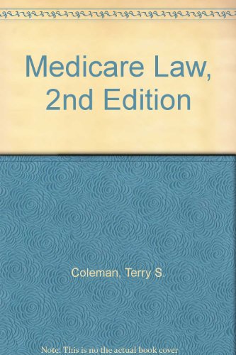 Beispielbild fr Medicare Law zum Verkauf von BookHolders