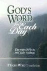 Stock image for GOD'S WORD for Each Day for sale by SecondSale