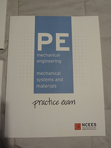 Stock image for PE Mechanical Engineering: Mechanical Systems and Materials Practice Exam for sale by Jenson Books Inc