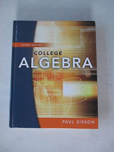 Beispielbild fr College Algebra 2nd edition Hardcover zum Verkauf von Better World Books