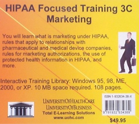9781932634389: HIPAA Focused Training 3C Marketing