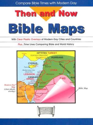 Beispielbild fr Then and Now Bible Maps: With Clear Plastic Overlays of Modern Day Cities and Countries zum Verkauf von Books of the Smoky Mountains