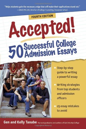 Imagen de archivo de Accepted! 50 Successful College Admission Essays a la venta por SecondSale
