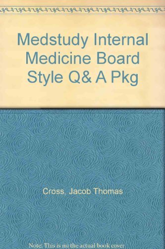 Beispielbild fr MedStudy Internal Medicine Board-Style Questions and Answers 4-Books zum Verkauf von Better World Books