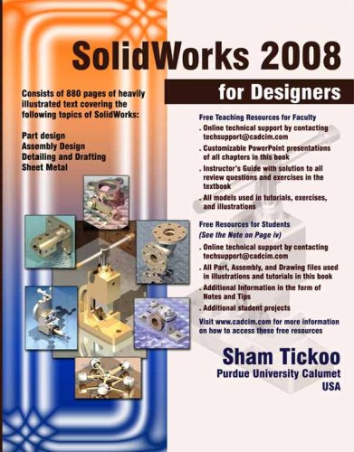 SolidWorks 2008 for Designers (9781932709421) by Sham Tickoo