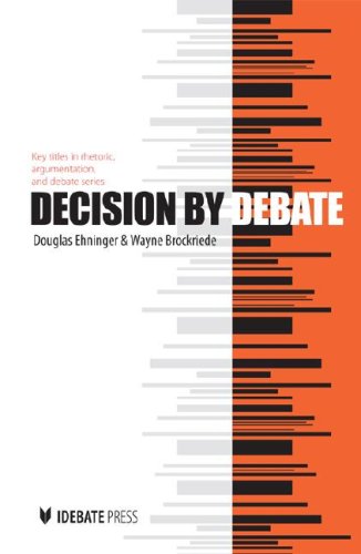 Beispielbild fr Decision by Debate (Key Titles in Rhetoric, Argumentation, and Debates) zum Verkauf von HPB-Red