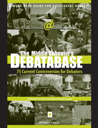 Stock image for The Middle Schooler's Debatabase : 75 Current Controversies for Debaters for sale by Better World Books