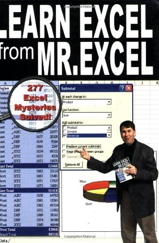 Stock image for Learn Excel from Mr. Excel : 277 Excel Mysteries Solved for sale by Better World Books: West