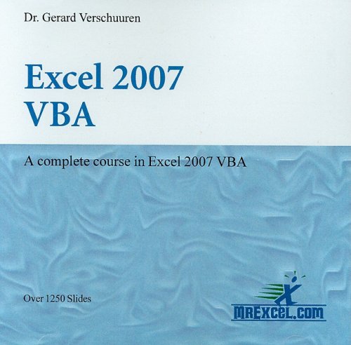 9781932802337: Excel 2007 VBA: A Complete Coursei in Excel 2007 Vba