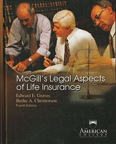 Stock image for Mcgill's Legal Aspects for sale by Books From California