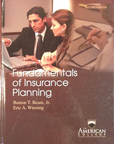 Imagen de archivo de Fundamentals of Insurance Planning a la venta por HPB-Red