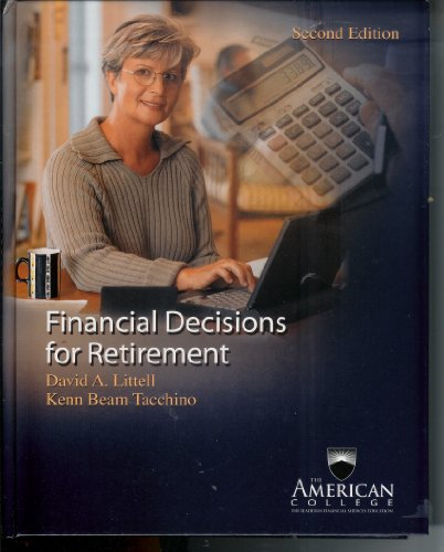 Beispielbild fr Financial Decisions for Retirement zum Verkauf von Adkins Books