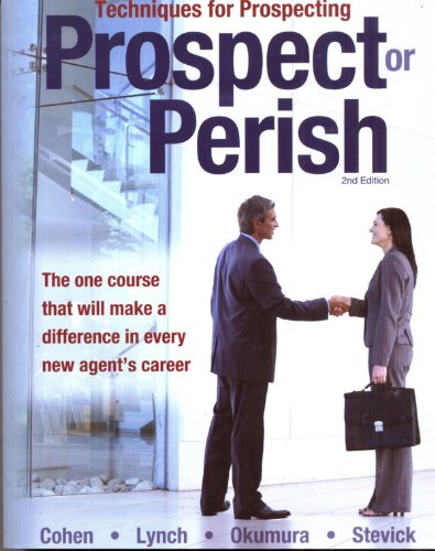 Imagen de archivo de Techniques for Prospecting : Prospect or Perish a la venta por Better World Books