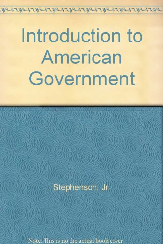 Beispielbild fr Introduction to American Government zum Verkauf von ThriftBooks-Atlanta