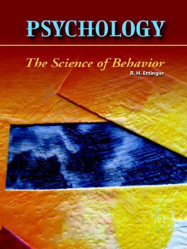 Beispielbild fr Psychology The science of Behavior zum Verkauf von Idaho Youth Ranch Books