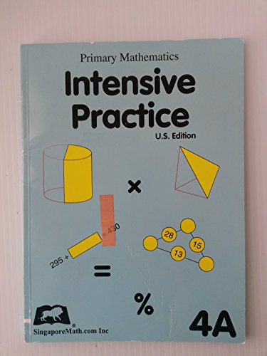 Stock image for Primary Math Intensive Practice U.S. Edition 4A for sale by ThriftBooks-Atlanta