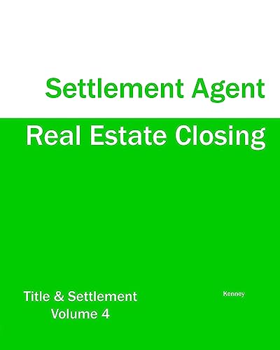 Beispielbild fr Real Estate Closing  " Settlement Agent zum Verkauf von HPB-Red