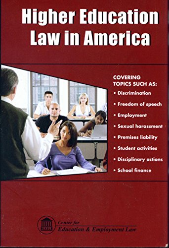 Stock image for Higher Education Law in America for sale by Redux Books