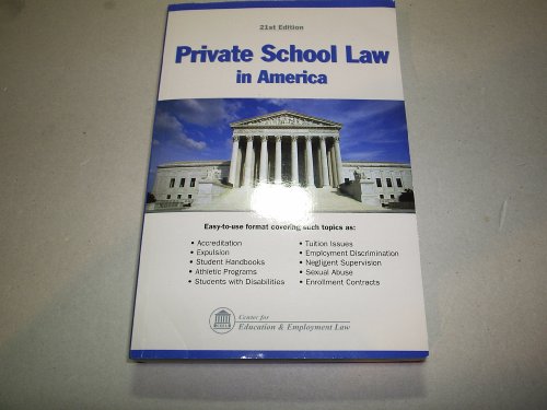 Imagen de archivo de Private School Law in America a la venta por SecondSale