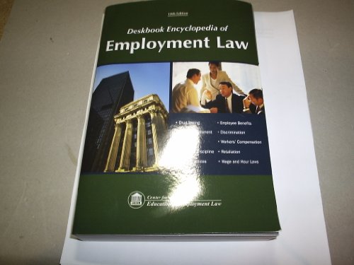 Stock image for Deskbook Encyclopedia of Employment Law for sale by Wonder Book