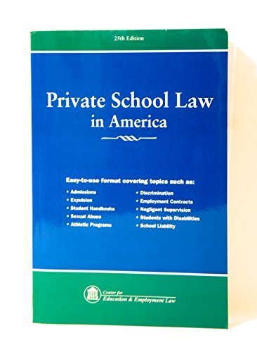 Imagen de archivo de Private School Law In America a la venta por Once Upon A Time Books