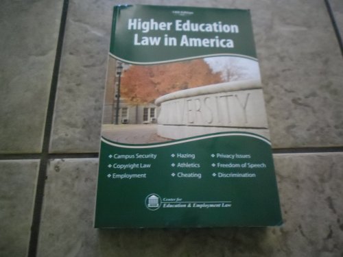 Imagen de archivo de Higher Education Law in America a la venta por Better World Books