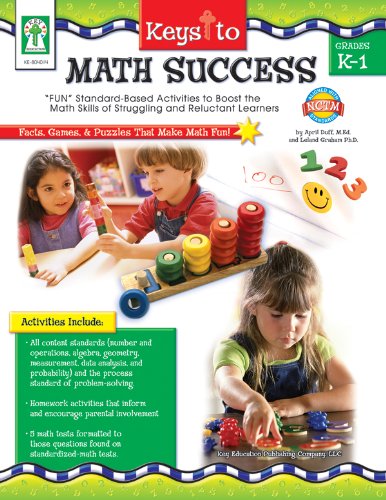 Beispielbild fr Keys to Math Success, Grades K - 1: "FUN" Standard-Based Activities to Boost the Math Skills of Struggling and Reluctant Learners zum Verkauf von Wonder Book