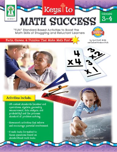 Stock image for Keys to Math Success, Grades 3 - 4: fun Standard-Based Activities to Boost the Math Skills of Struggling and Reluctant Learners for sale by ThriftBooks-Dallas