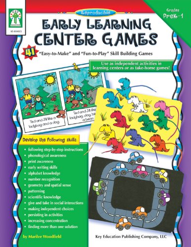 Beispielbild fr Early Learning Center Games, Grades Pk - 1 : 41 "Easy-to-Make" and "Fun-to-Play" Skills Building Games zum Verkauf von Better World Books