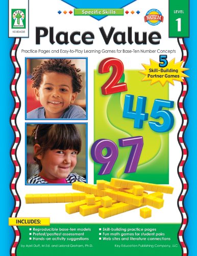 9781933052502: Place Value, Grades K - 3: Practice Pages and Easy-To-Play Learning Games for Base-Ten Number Concepts