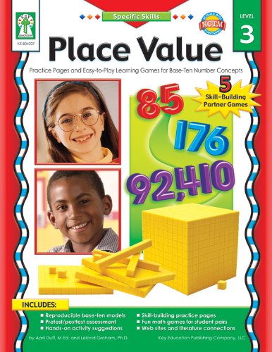 9781933052526: Place Value, Grades K - 6: Practice Pages and Easy-To-Play Learning Games for Base-Ten Number Concepts