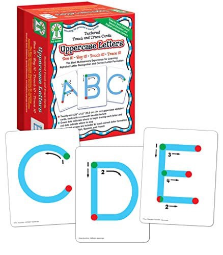 Stock image for Textured Touch and Trace Uppercase Letters: The Best Multisensory Experience for Learning Alphabet Letter Recognition and Correct Letter Formation for sale by Revaluation Books