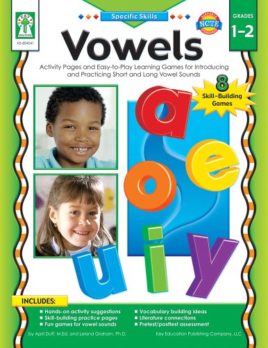 Stock image for Vowels, Grades 1 - 2: Activity Pages and Easy-To-Play Learning Games for Introducing and Practicing Short and Long Vowel Sounds for sale by ThriftBooks-Atlanta