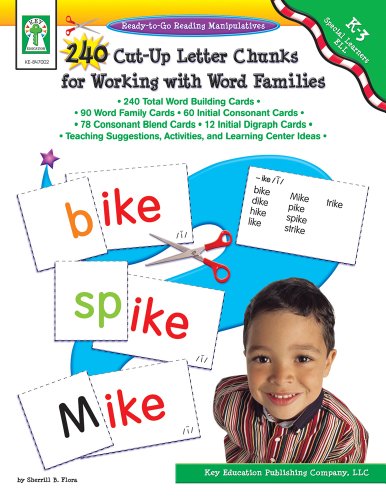 240 Cut-Up Letter Chunks for Working with Word Families, Grades K - 3 (9781933052823) by Flora M.S., Sherrill B.