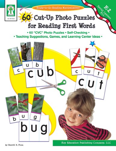 60 Cut-Up Photo Puzzles for Reading First Words (9781933052830) by Flora M.S., Sherrill B.