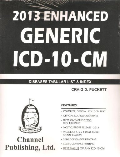 Imagen de archivo de 2013 Enhanced Generic ICD-10-CM a la venta por HPB-Red