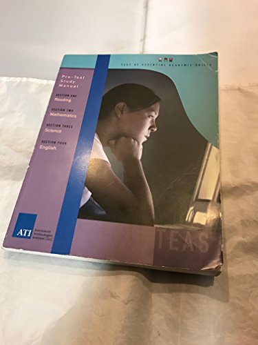 Imagen de archivo de Pre-Test Study Manual for the Test of Essential Academic Skills a la venta por Better World Books