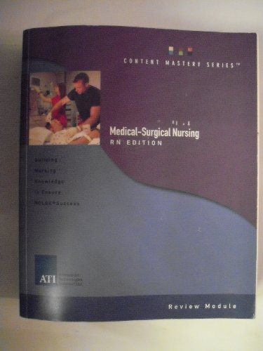 Beispielbild fr Medical-Surgical Nursing (Content Mastery Series Review Module) zum Verkauf von Wonder Book