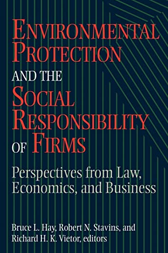 Imagen de archivo de Environmental Protection and the Social Responsibility of Firms: Perspectives from Law, Economics, and Business a la venta por ThriftBooks-Dallas