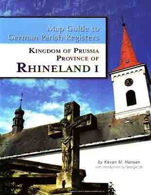 Stock image for Rhineland 1 - Regierungsbezirks Aachen & Dsseldorf (Map Guide to German Parish Registers, Volume 11) for sale by Jenson Books Inc