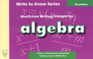 Imagen de archivo de Write to Know: Nonfiction Writing Prompts for Algebra a la venta por Half Price Books Inc.