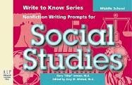 Stock image for Write to Know: Book Middle School Social Studies for sale by Michael Lyons