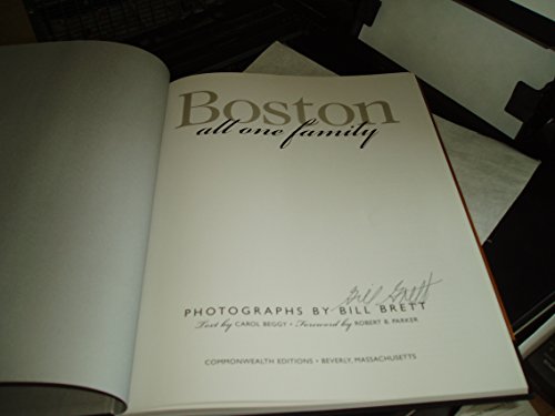 Beispielbild fr Boston, All One Family zum Verkauf von More Than Words